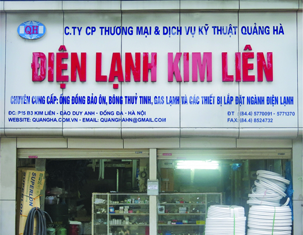 Cửa hàng điện lạnh Kim Liên - Quảng Hà